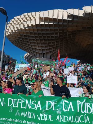 Manifestación de la Marea Verde por la educación pública